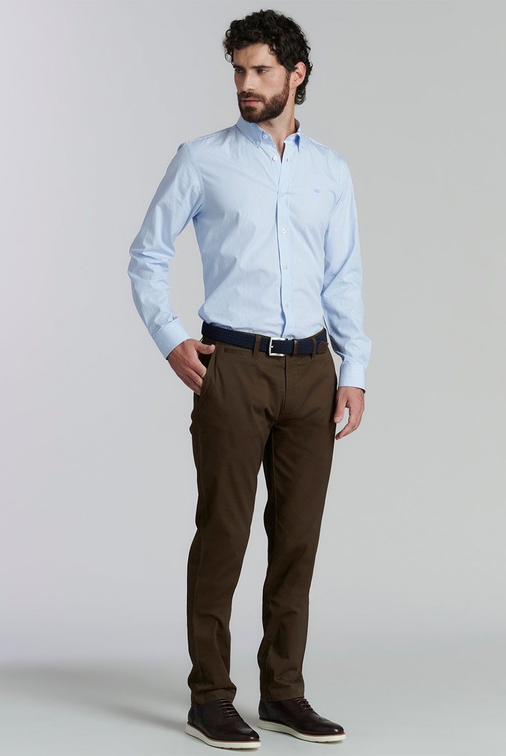 FEROUCH - Pantalón Chino Slim Fit Hombre Ferouch