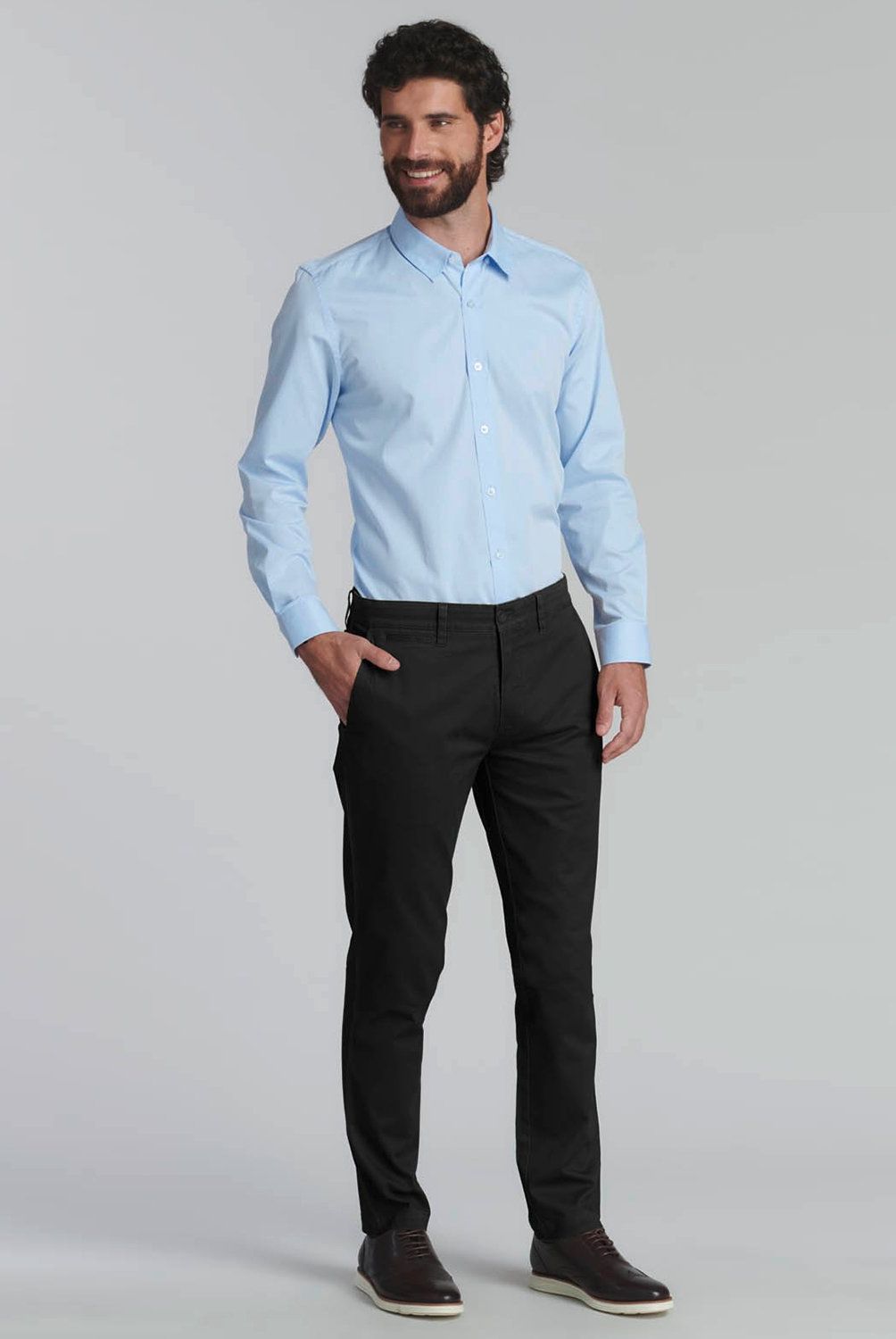 FEROUCH - Pantalón Chino Slim Fit Hombre Ferouch