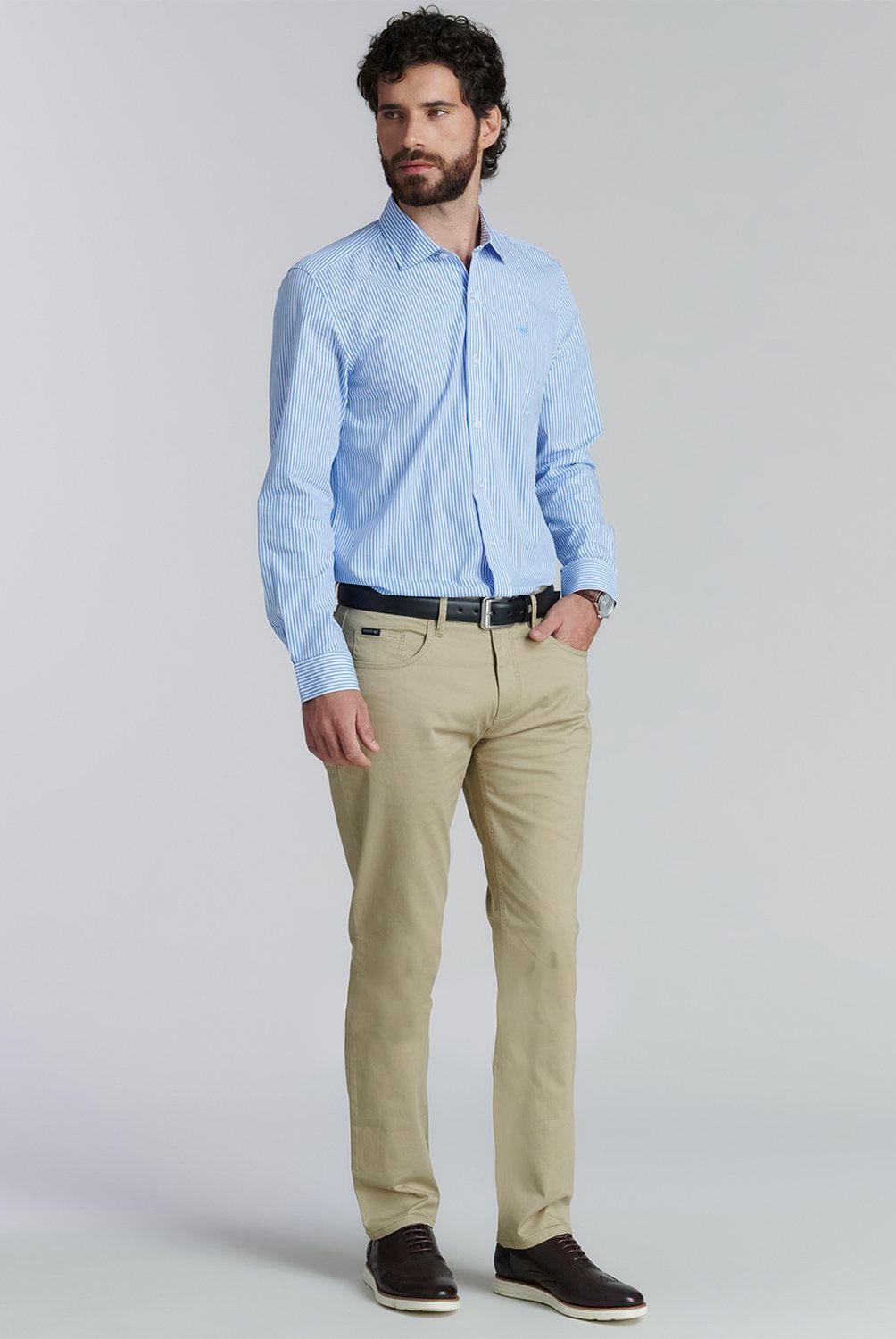 FEROUCH - Pantalón Chino Slim Fit Hombre Ferouch