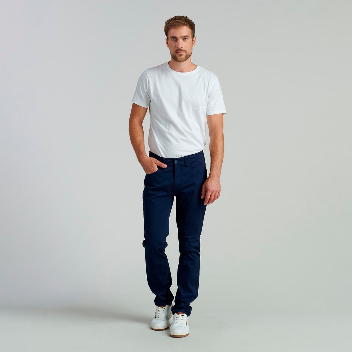 FEROUCH - Pantalón Chino Slim Fit Hombre Ferouch