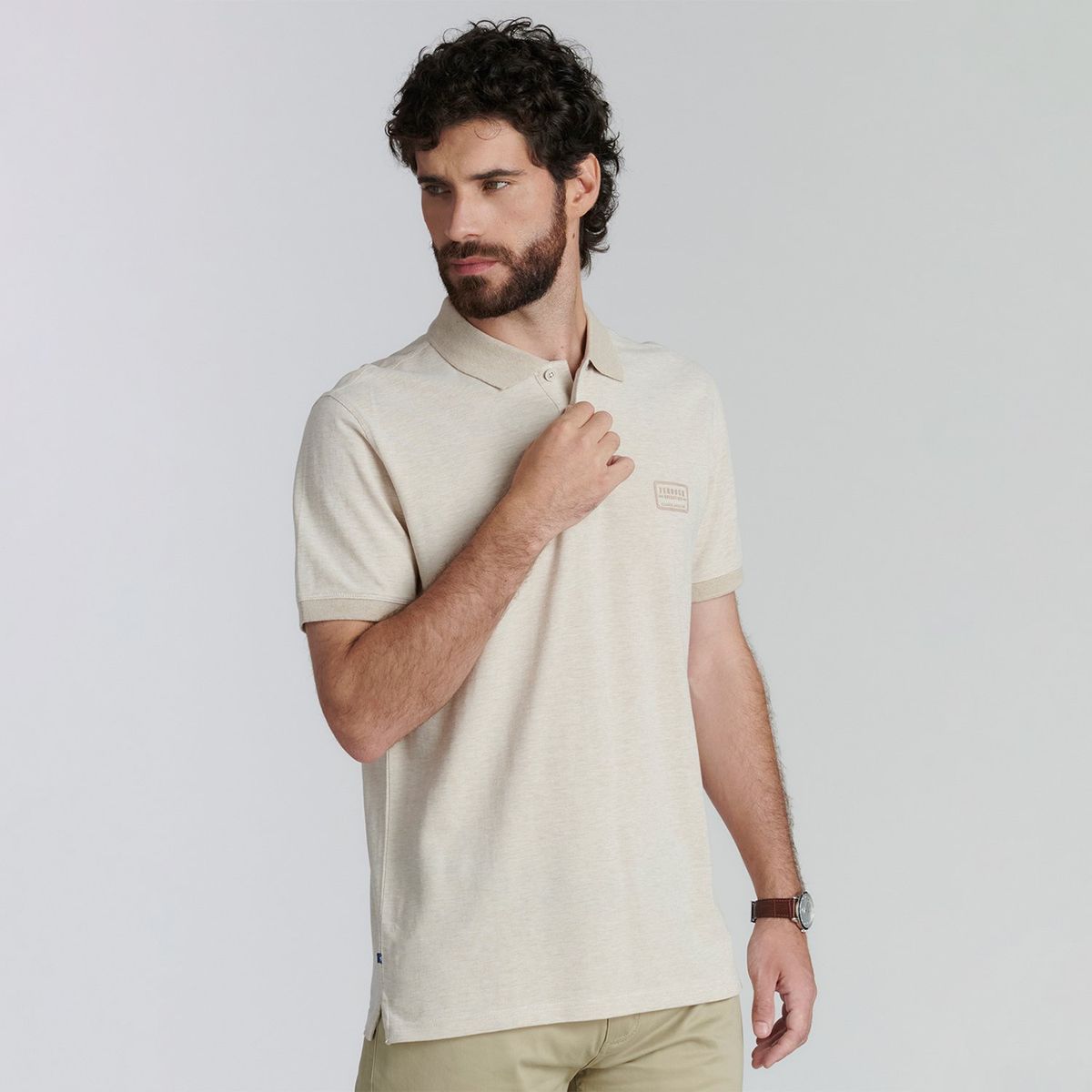 FEROUCH - Polera Piqué Manga Corta Algodón Hombre Ferouch