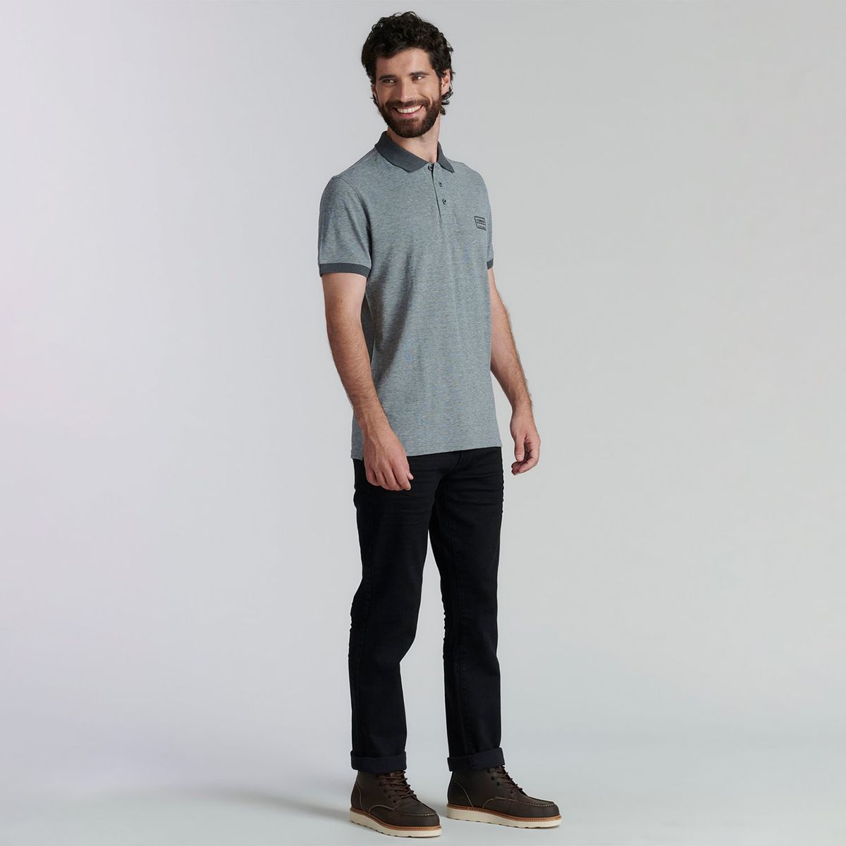 FEROUCH - Polera Piqué Manga Corta Algodón Hombre Ferouch