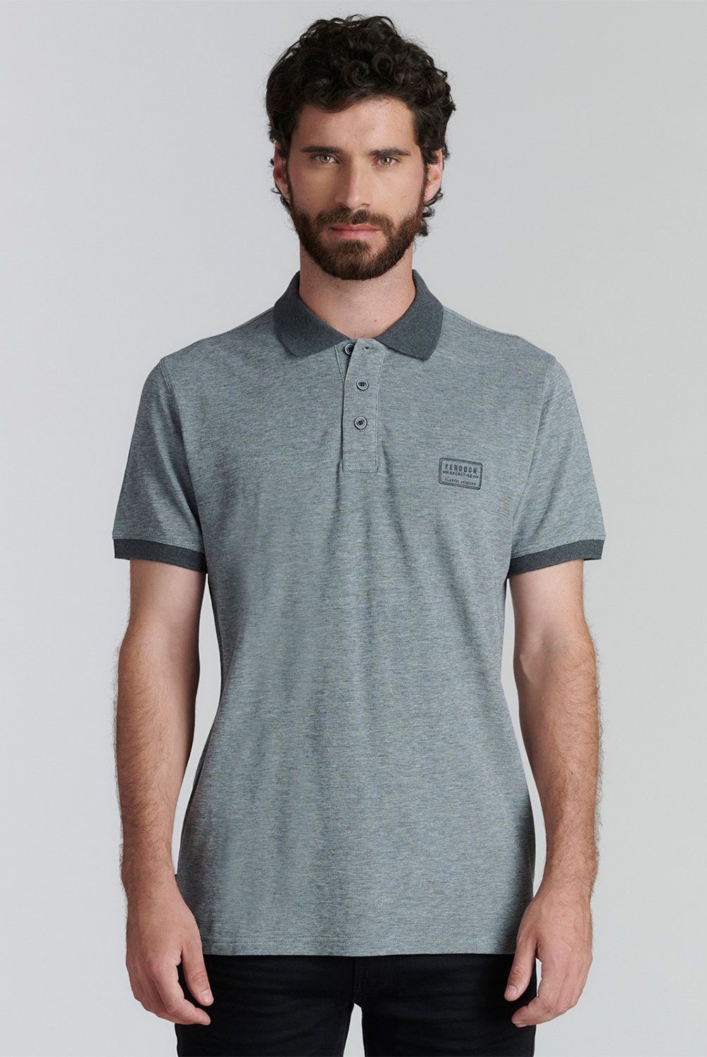 FEROUCH - Polera Piqué Manga Corta Algodón Hombre Ferouch