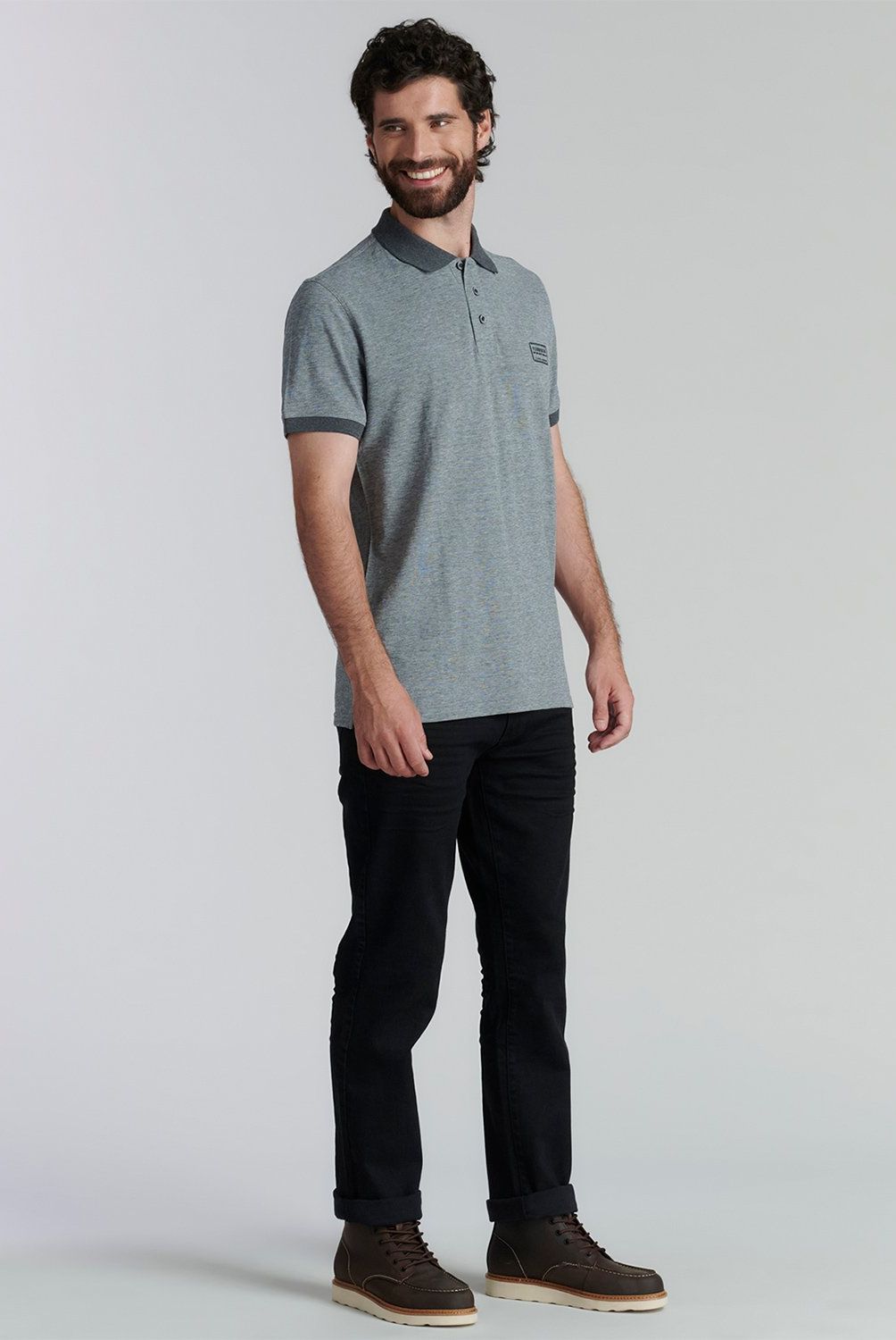 FEROUCH - Polera Piqué Manga Corta Algodón Hombre Ferouch