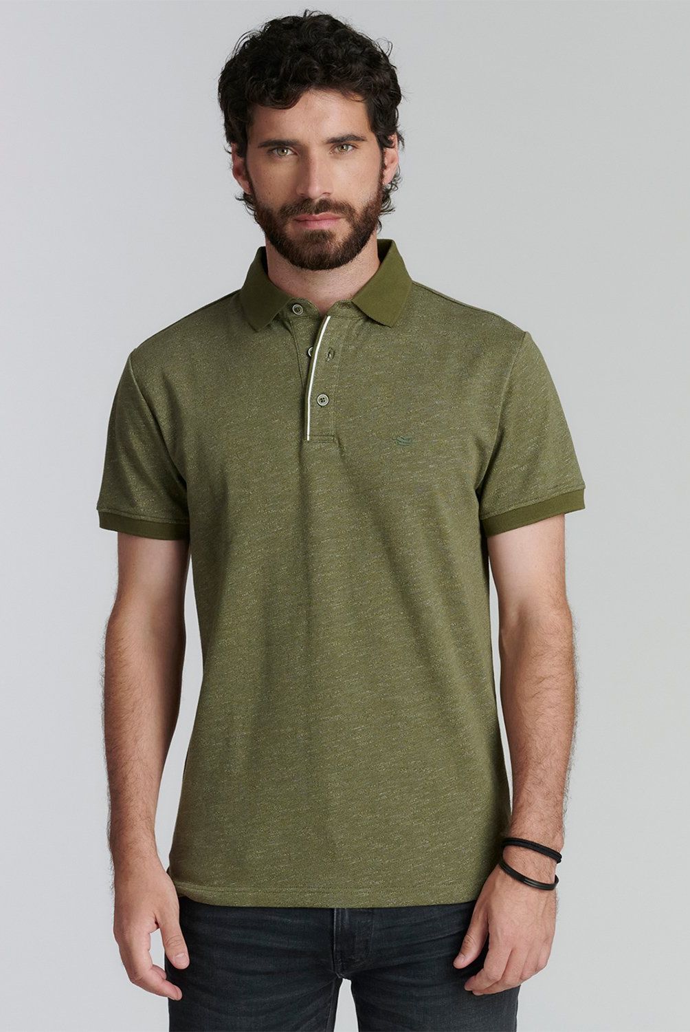 FEROUCH - Polera Piqué Manga Corta Algodón Slim Fit Hombre Ferouch
