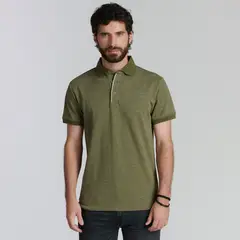 FEROUCH - Polera Piqué Manga Corta Algodón Slim Fit Hombre