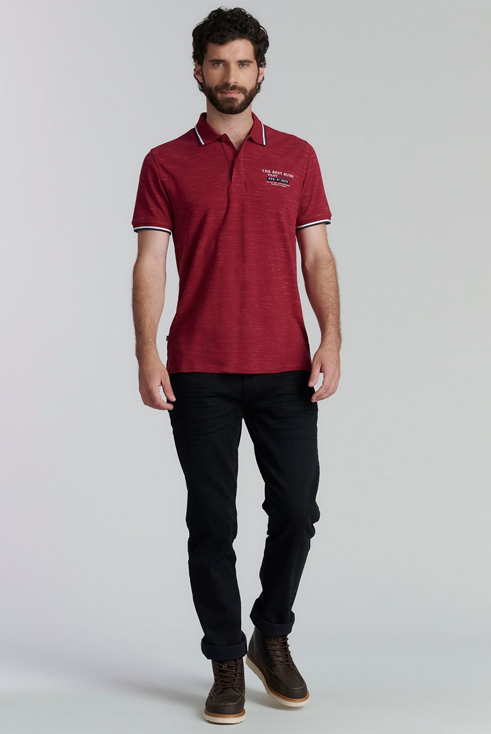 FEROUCH - Polera Piqué Manga Corta Algodón Hombre Ferouch
