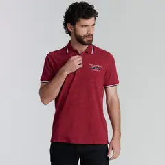 FEROUCH - Polera Piqué Manga Corta Algodón Hombre
