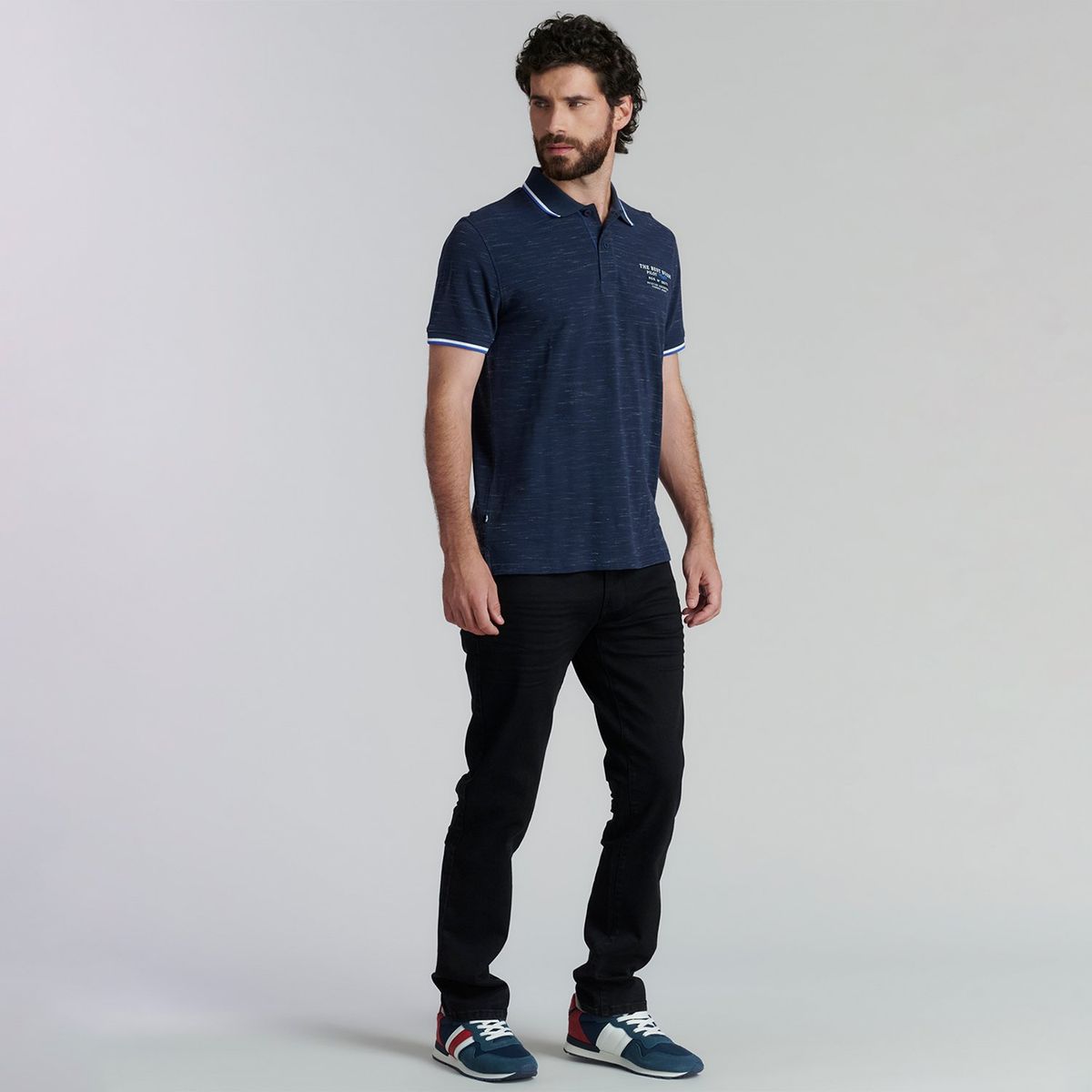 FEROUCH - Polera Piqué Manga Corta Algodón Hombre Ferouch