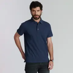 FEROUCH - Polera Piqué Manga Corta Algodón Hombre