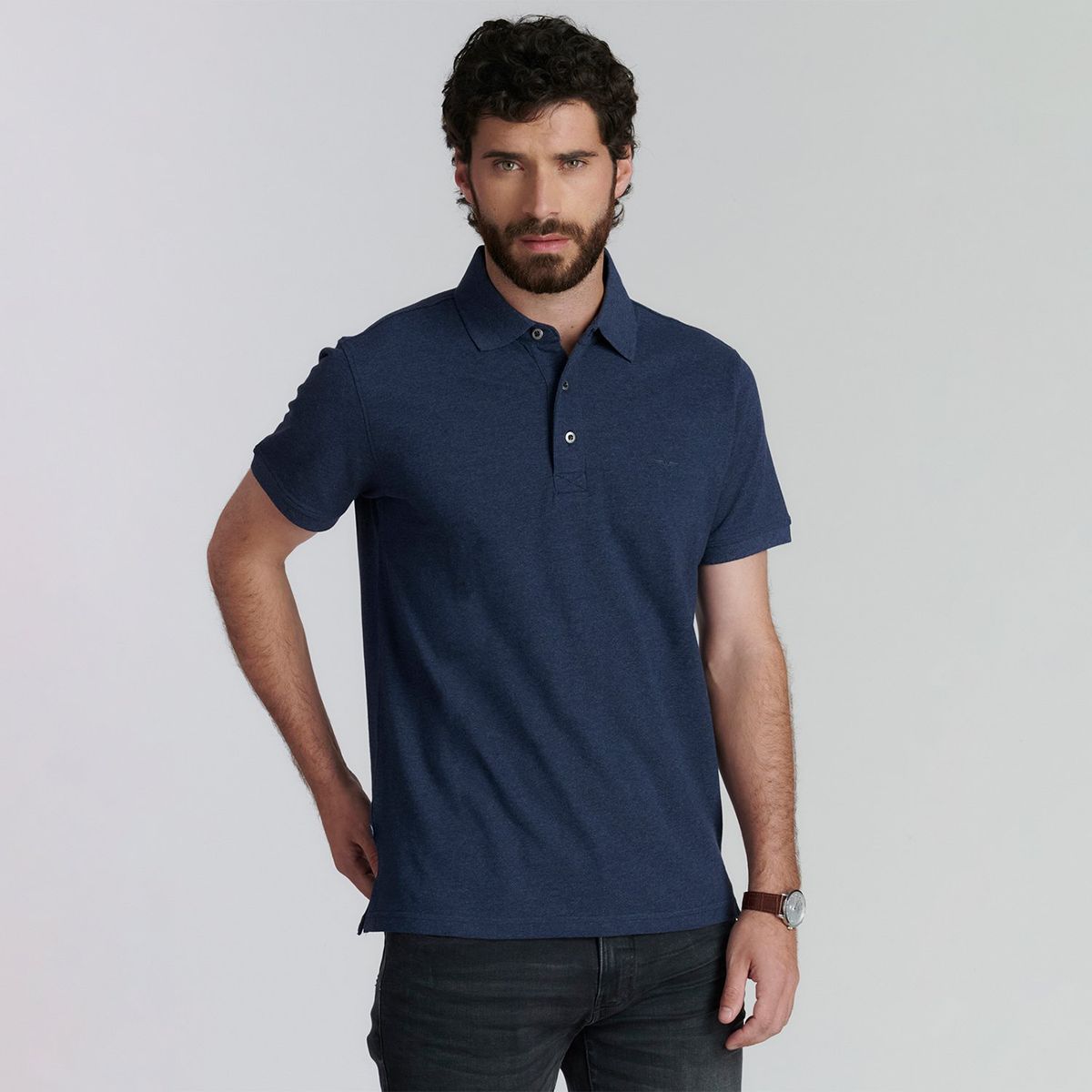 FEROUCH - Polera Piqué Manga Corta Algodón Hombre Ferouch