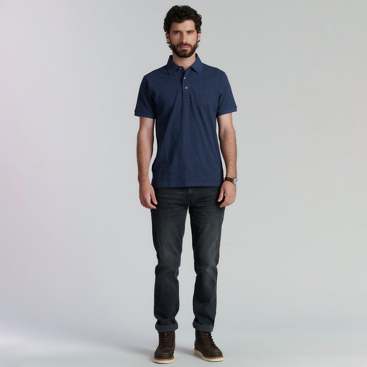 FEROUCH - Polera Piqué Manga Corta Algodón Hombre Ferouch