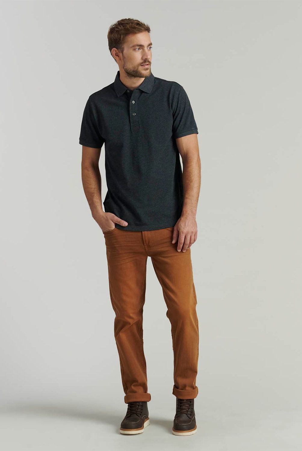 FEROUCH - Polera Piqué Manga Corta Algodón Hombre Ferouch