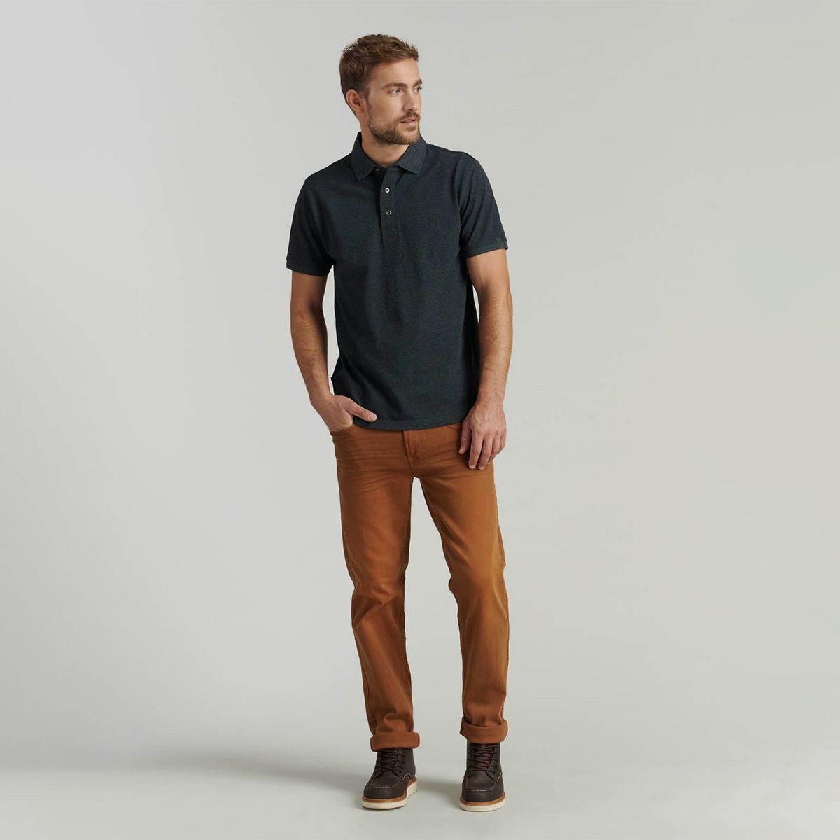 FEROUCH - Polera Piqué Manga Corta Algodón Hombre Ferouch