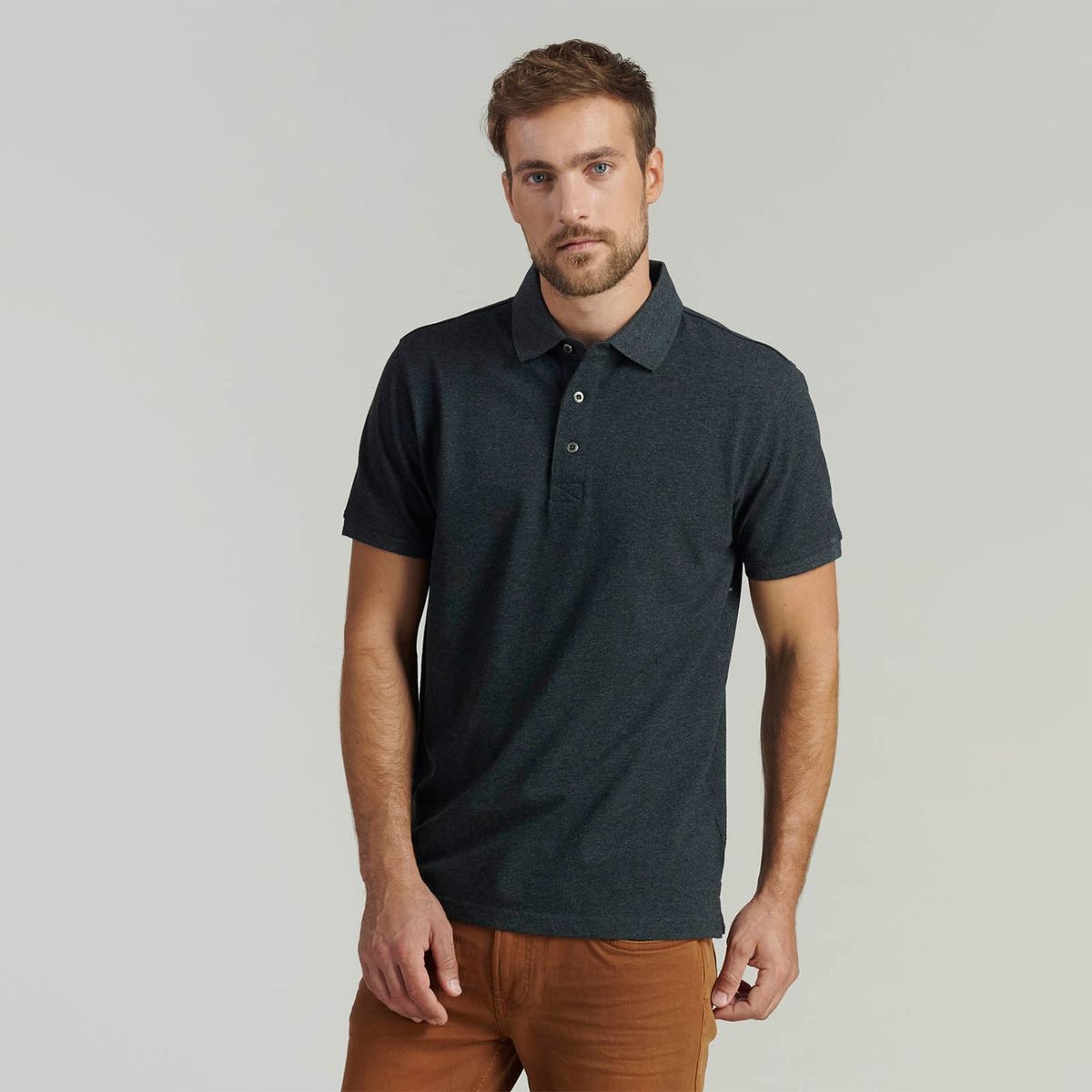 FEROUCH - Polera Piqué Manga Corta Algodón Hombre Ferouch