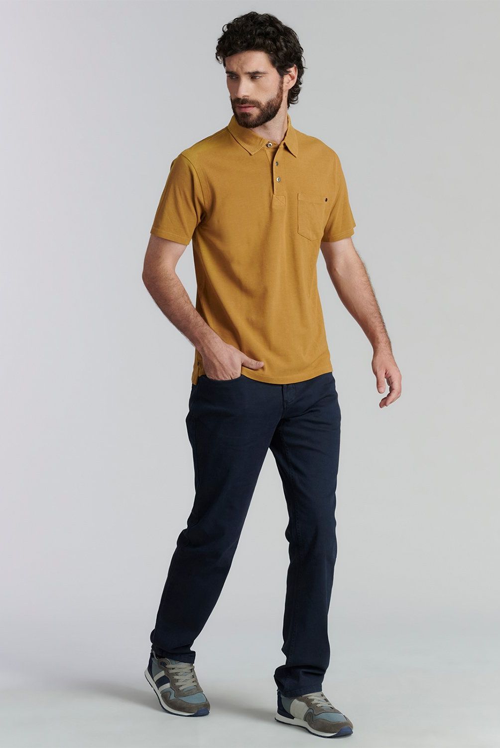FEROUCH - Polera Piqué Manga Corta Algodón Hombre Ferouch