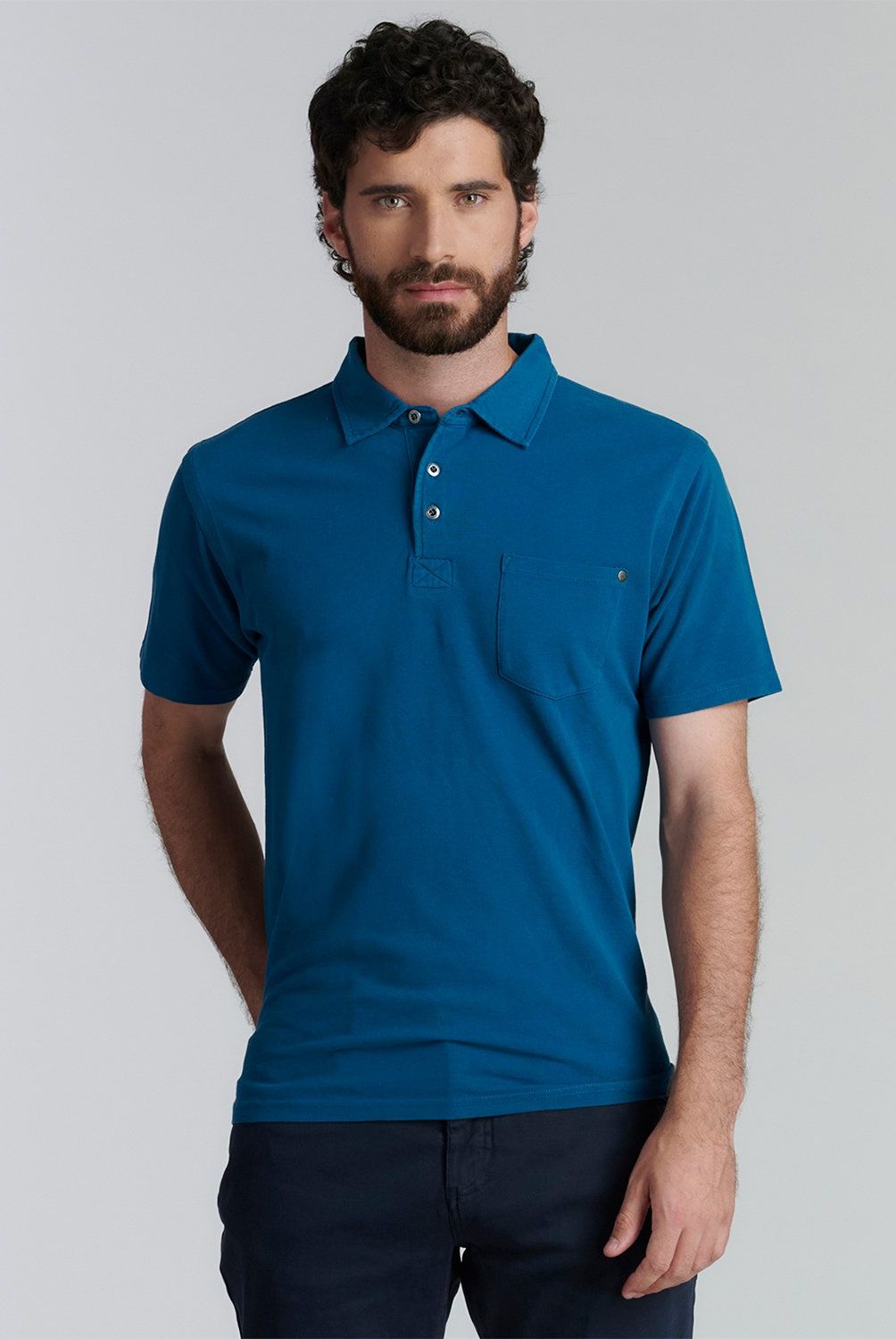 FEROUCH - Polera Piqué Manga Corta Algodón Hombre Ferouch
