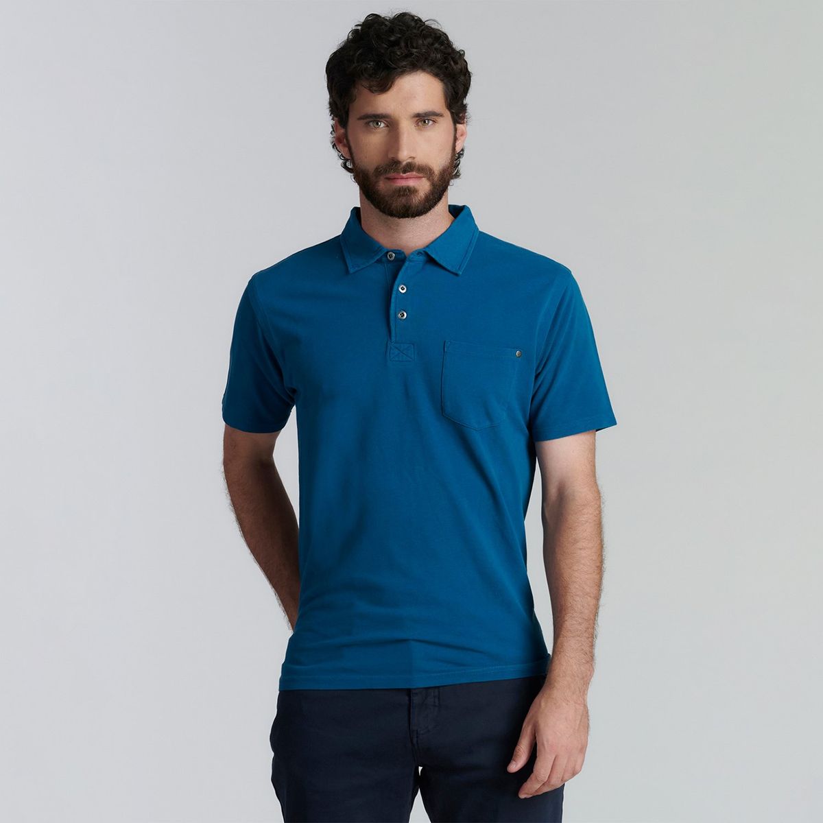 FEROUCH - Polera Piqué Manga Corta Algodón Hombre Ferouch