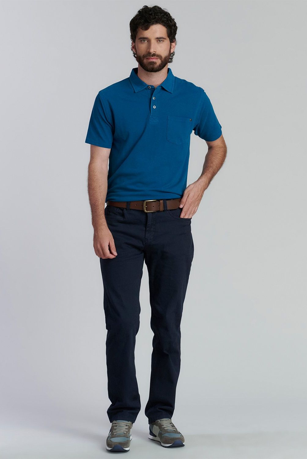 FEROUCH - Polera Piqué Manga Corta Algodón Hombre Ferouch