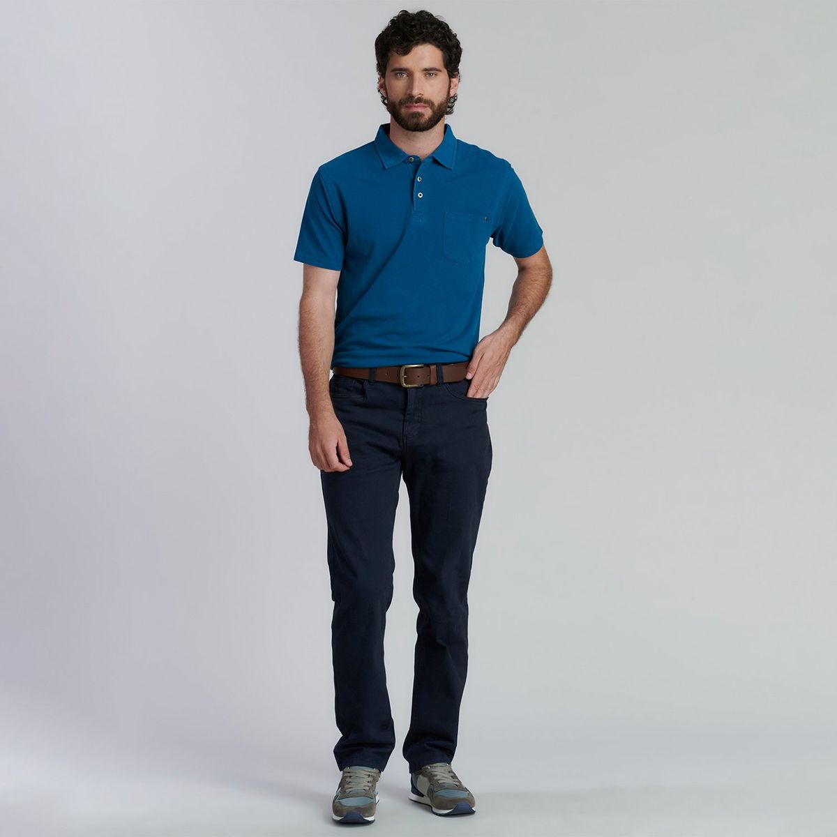 FEROUCH - Polera Piqué Manga Corta Algodón Hombre Ferouch