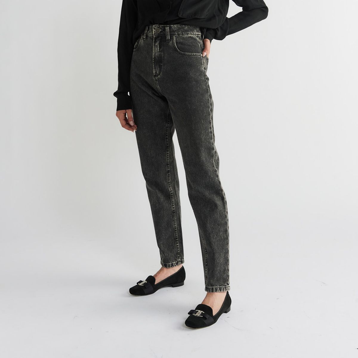 AURORA ALFONSO - Zapato Casual Mujer Cuero Negro Aurora Alfonso