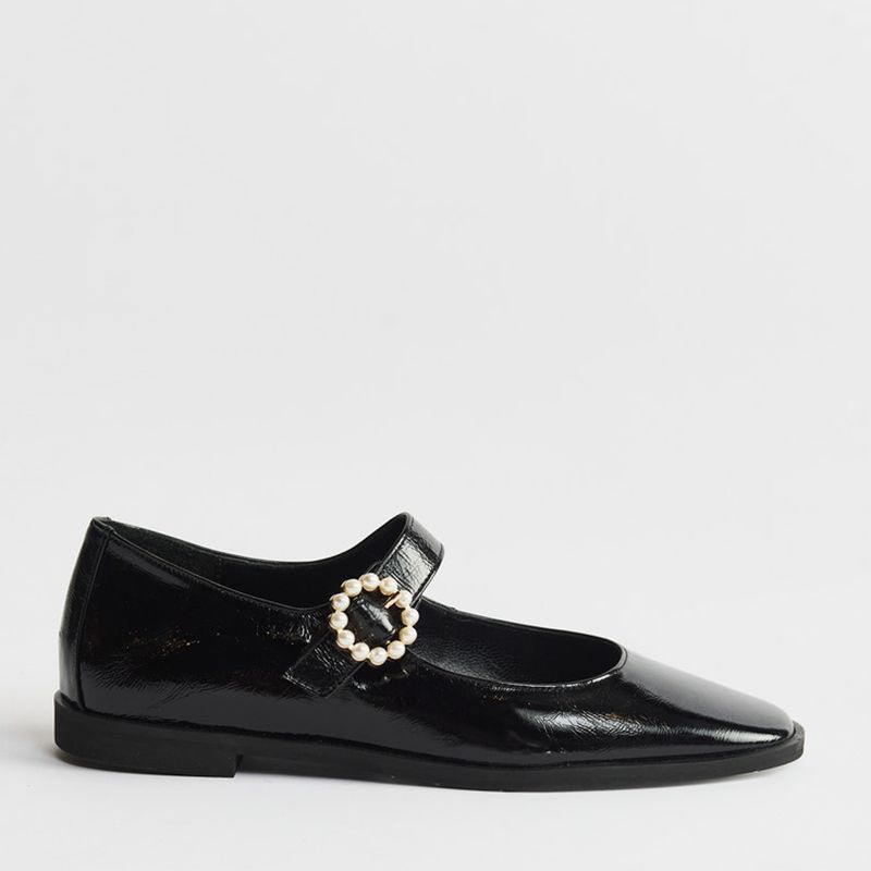 AURORA ALFONSO - Zapato Casual Mujer Cuero Negro Aurora Alfonso