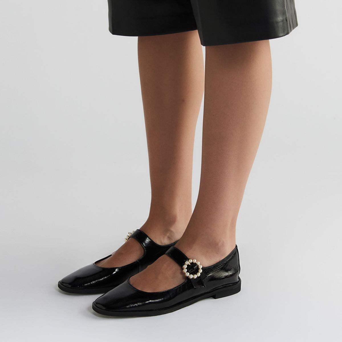 AURORA ALFONSO - Zapato Casual Mujer Cuero Negro Aurora Alfonso