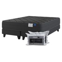 Cama Europea Black King X 2.00Mt Base Dividida + Alm
