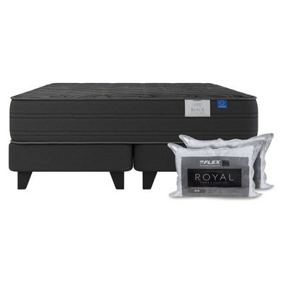 Imagen 2 del producto Cama Europea Black King X 2.00Mt Base Dividida + Alm