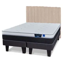 FLEX - Cama Europea Nexus 2 Plazas Box Bd + Respaldo