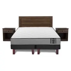 FLEX - Cama Europea Star 2 Plazas Base Dividida + Set Asturias