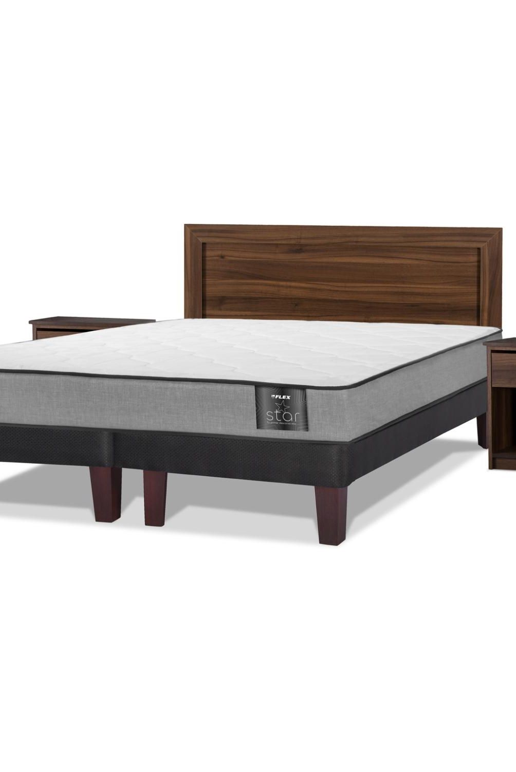 FLEX - Cama Europea Star 2 Plazas Base Dividida + Set Asturias Flex
