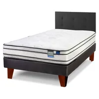 Cama Europea Innova 1 Plaza Box + Respaldo