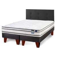 Cama Europea Innova 2 Plazas Box Bd + Respaldo