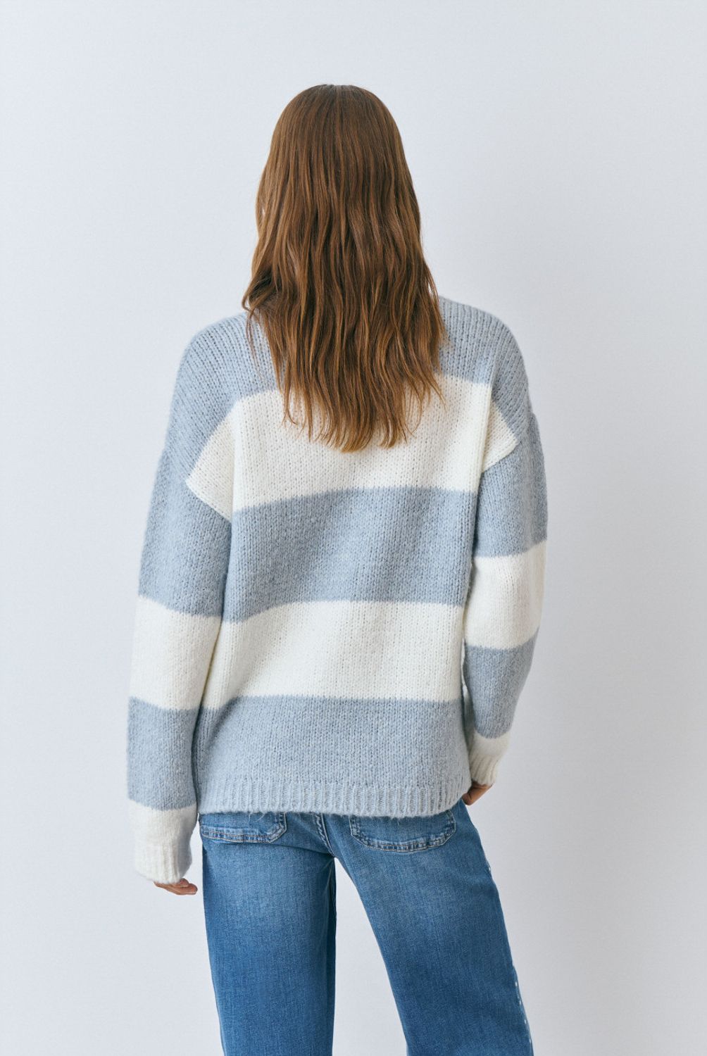 BROWNIE - Sweater Rayas Hilo Ligero Mujer Brownie
