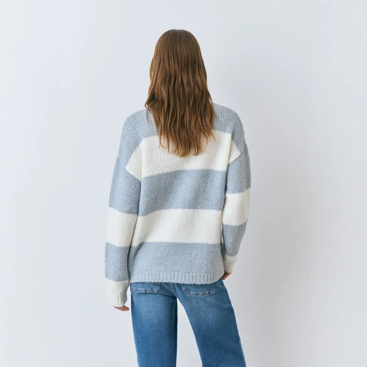 BROWNIE - Sweater Rayas Hilo Ligero Mujer Brownie