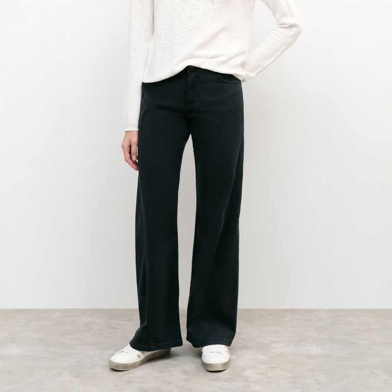 BROWNIE - Pantalón Acampanado Corte Lateral Mujer Brownie
