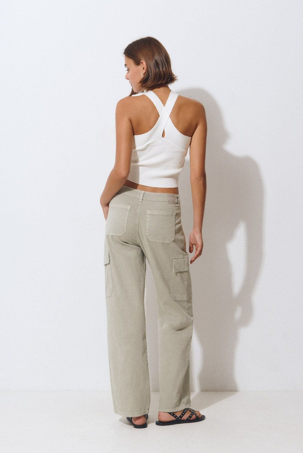 BROWNIE - Pantalón Recto Cargo Carla Mujer Brownie