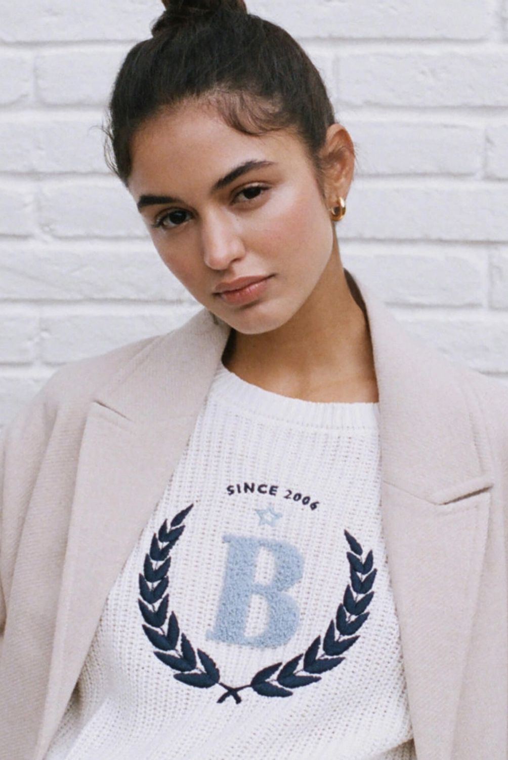 BROWNIE - Sweater Brownie Bordado Mujer Brownie