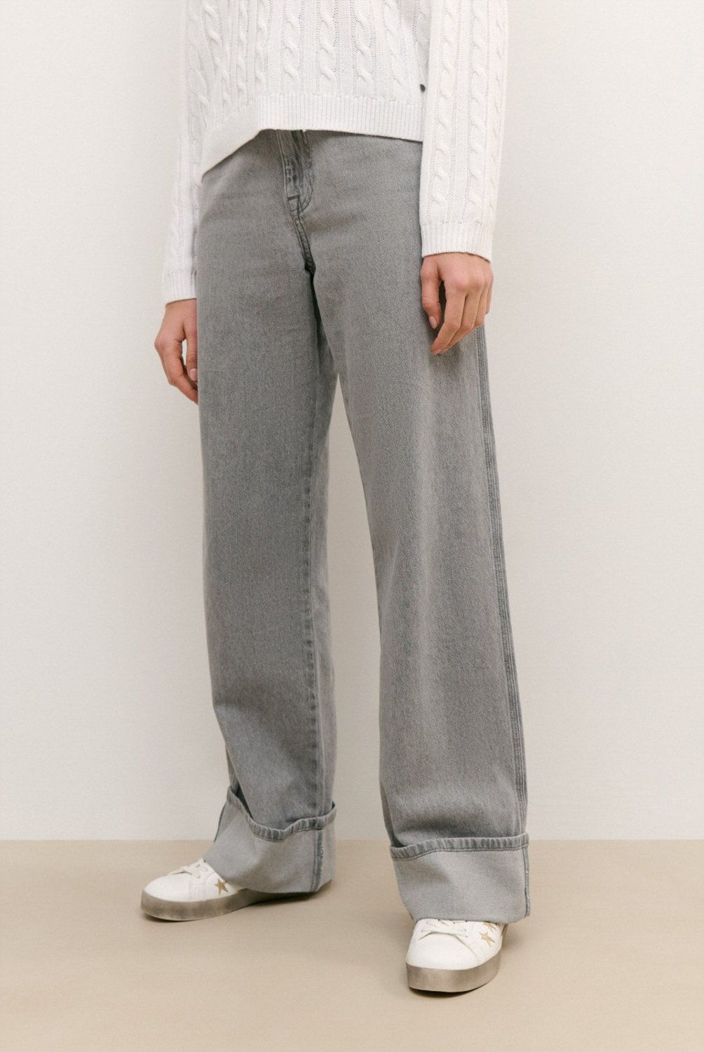 BROWNIE - Jeans Bajo Vuelta Mujer Brownie