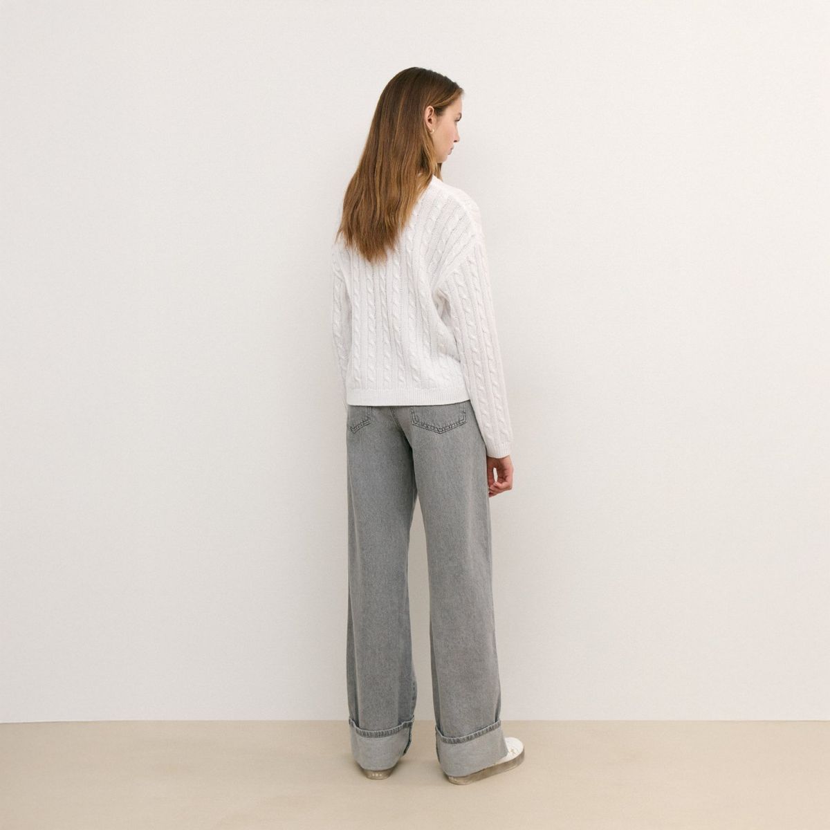 BROWNIE - Jeans Bajo Vuelta Mujer Brownie