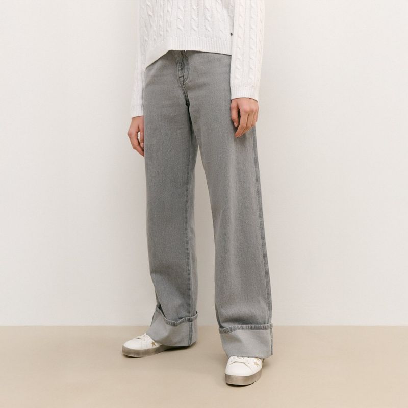 BROWNIE - Jeans Bajo Vuelta Mujer Brownie
