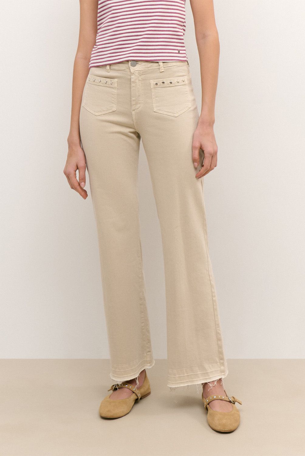 BROWNIE - Pantalón Culotte Estrellas Frontales Mujer Brownie