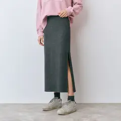 BROWNIE - Falda Midi Canale Soft Touch Mujer