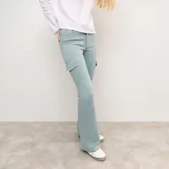 BROWNIE - Pantalón Campana Cargo Mujer