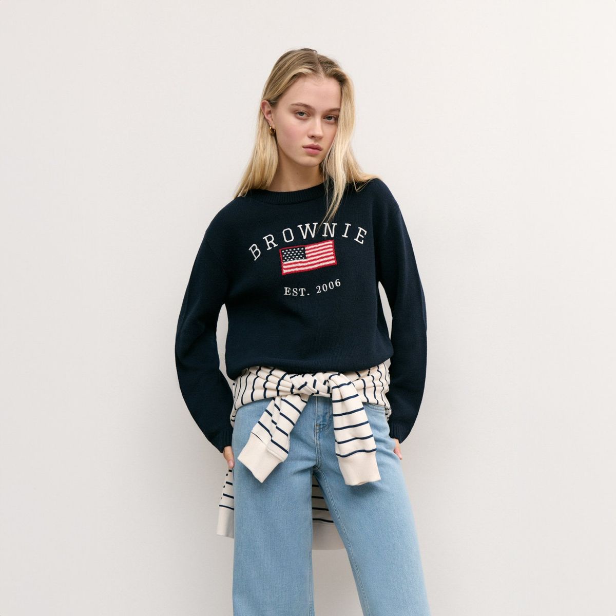 BROWNIE - Sweater Bandera Usa Liberty Mujer Brownie