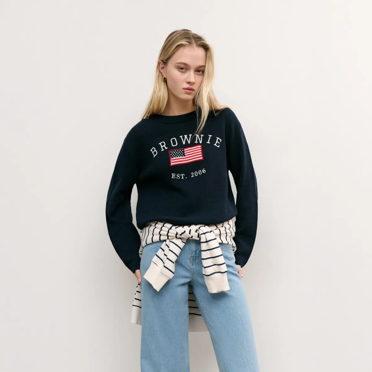 BROWNIE - Sweater Bandera Usa Liberty Mujer Brownie