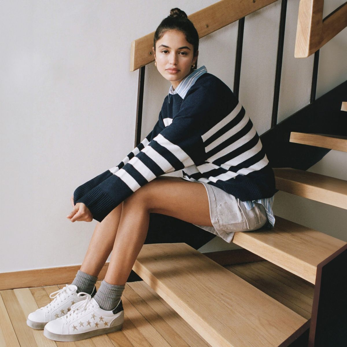 BROWNIE - Sweater Rayas Cuello Redondo Mujer Brownie