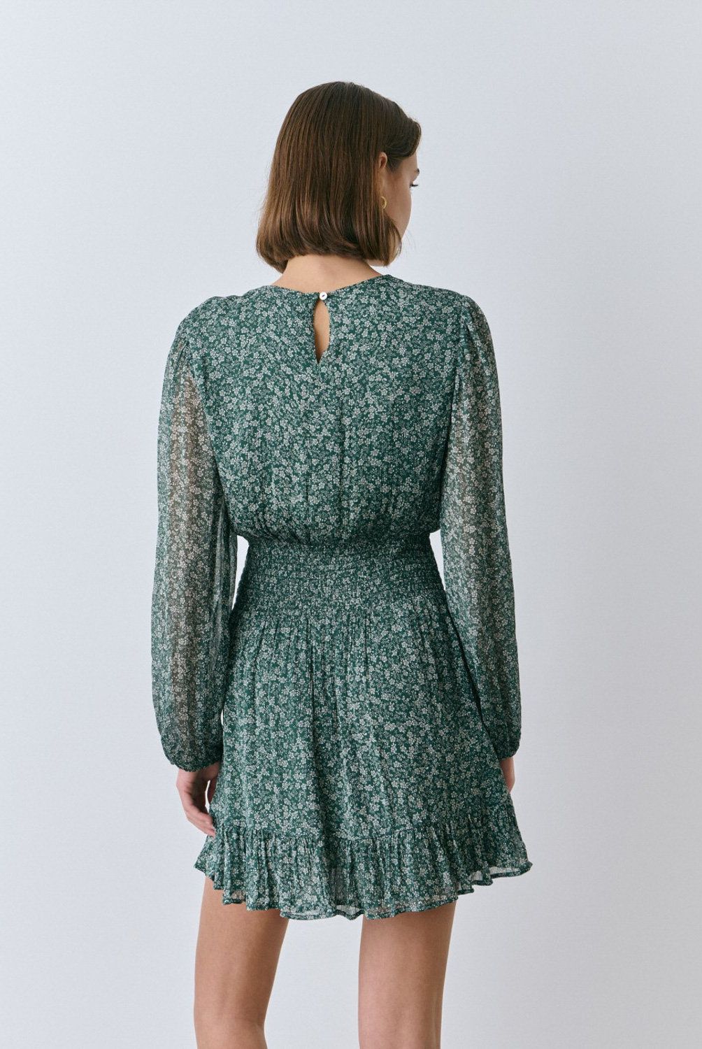 BROWNIE - Vestido Estampado Floral Bicolor Atlanca Mujer Brownie
