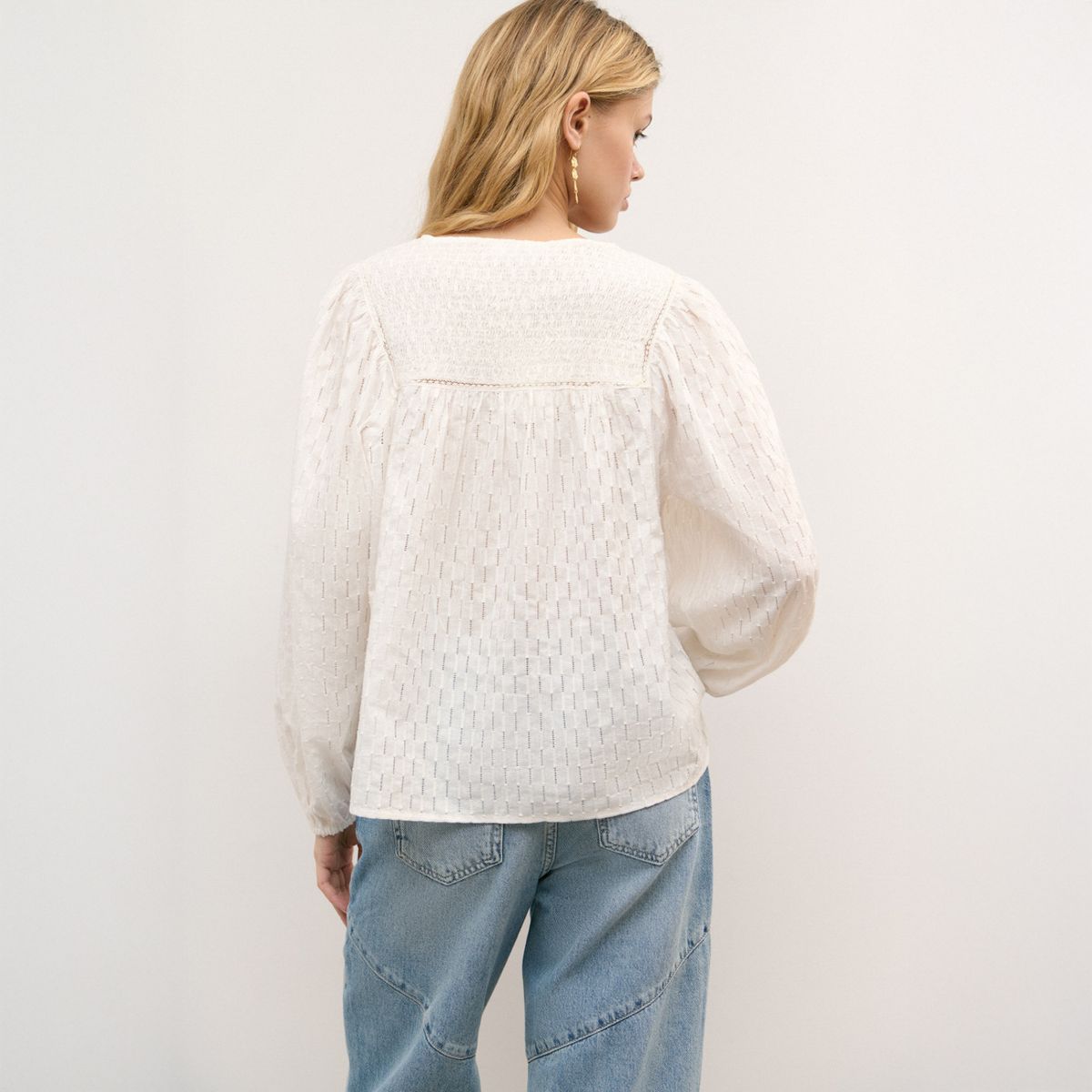 BROWNIE - Blusa Volumen Textura Mujer Brownie